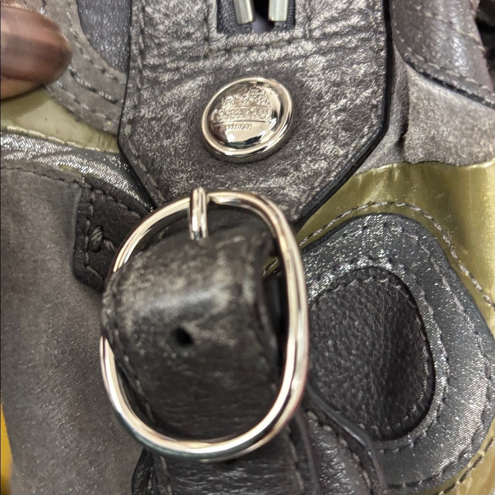 Stylish Women's Patchwork Bag - Black and Gray- minor wears but great condition - Picture 10 of 16